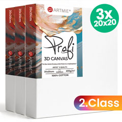 ARTMIE 3D Canvas Set 3 buc - Calitate 2 - 20x20 cm