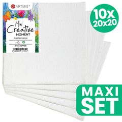 ARTMIE Mini Hobby Painting Canvas Set - 10 buc - 20x20 cm