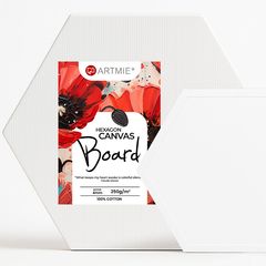 ARTMIE Pânză hexagonală pe carton | Diverse mărimi