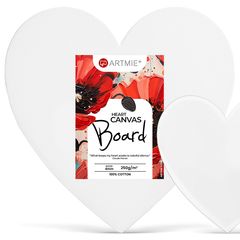 ARTMIE Pânză în formă de inimă pe carton | Diverse mărimi