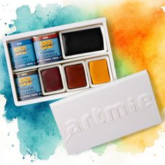 ARTMIE Solo Goya Set acuarelă, 7 piese - tonuri de pământ