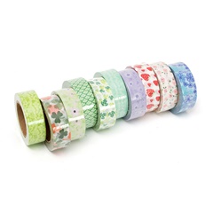 Banda decorativa Washi 1.5 cm x 10 m - 10 buc