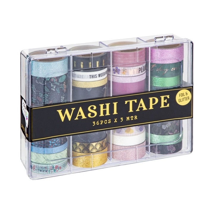 Benzi Washi - set 36 x 3 m / tonuri de roz