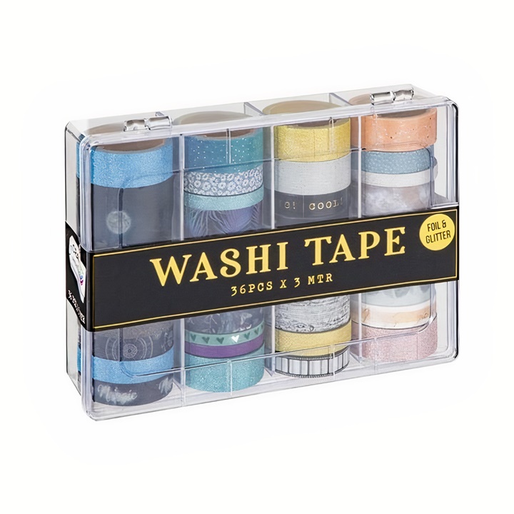 Benzile Washi - set 36 x 3 m / tonuri închise