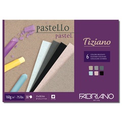 Bloc de hârtie colorată pentru pastel FABRIANO Tiziano | dimensiuni diferite