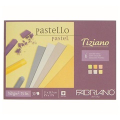 Bloc de hârtie colorată pentru pastel FABRIANO Tiziano Soft | dimensiuni diferite
