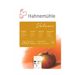 Bloc de hârtie colorată pentru pastel HAHNEMÜHLE VELOUR | dimensiuni diferite