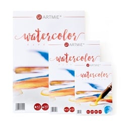 Bloc - hârtie pentru acuarele ARTMIE cold press | formate diferite