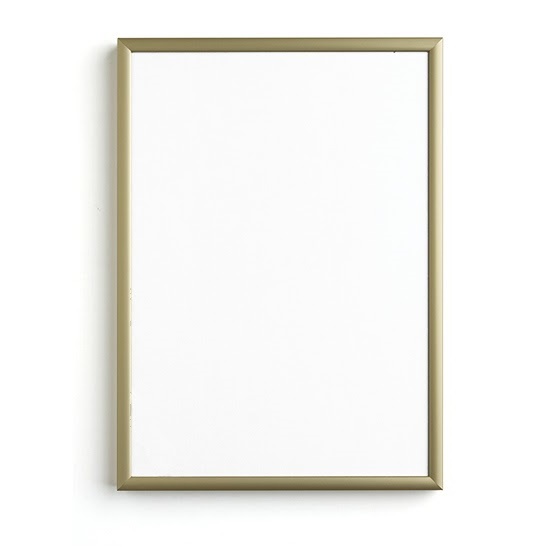 Cadru din metal auriu cu plexiglas | diferite dimensiuni
