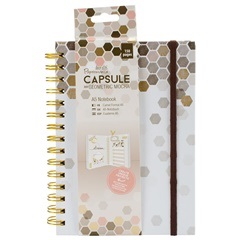 Caiet creativ cu design geometric