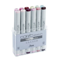 Carioci COPIC Sketch Ex-1 - set de 12 produse