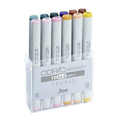 Carioci COPIC Sketch Ex-2 - set de 12 produse