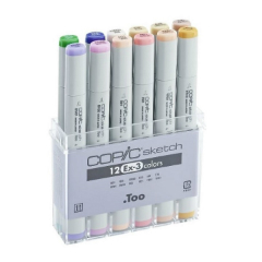 Carioci Copic Sketch Ex-3 - set de 12 produse