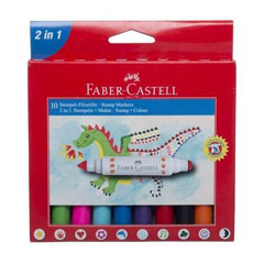Carioci Faber-Castell cu sigilii - 10 culori