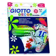 Carioci pentru textil GIOTTO DECOR textile- 12 culori