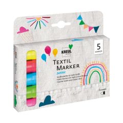 Carioci pentru textil Kreul - set Junior 5 buc