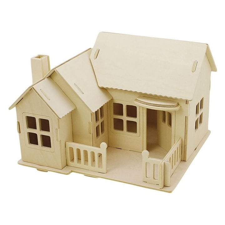Casă din lemn - set 3D