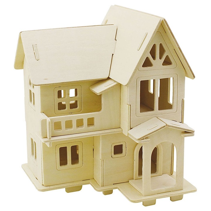 Căsuță cu balcon - 3D set