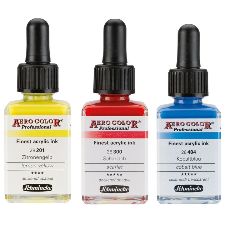 Cerneală acrilică Schmincke AERO COLOR Professional Standard 28 ml | culori diferite