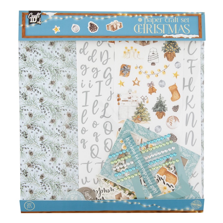 Crăciun Scrapbooking Set Albastru