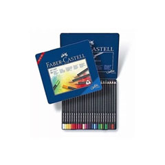 Creioane colorate Art Grip Set de 24 culori - cutie de metal
