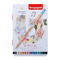 Creioane colorate Bruynzeel nuanțe pastelate 12 buc.