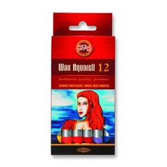 Creioane colorate cu efect de acuarelă KOH-I-NOOR - set de 12