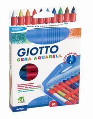 Creioane de ceara GIOTTO Cera Aquarell SET10
