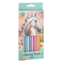 Creioane de colorat pentru cai Pastel 12 buc MOXY
