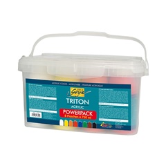 Culori acrilice Kreul Triton Liquid Powerpack / set de 8 x 750 ml