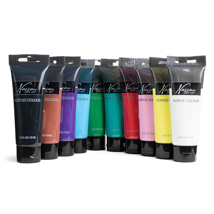 Culori acrilice Nassau Fine Art 75 ml | culori diferite