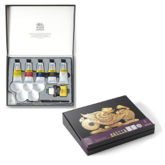 Culori acrilice Winsor & Newton Galeria cadou set Introductory / 10 piese