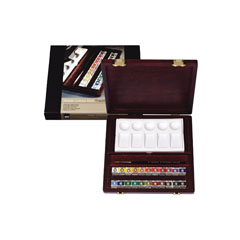 Culori acuarela Rembrandt box traditional/22 recipiente + accesorii