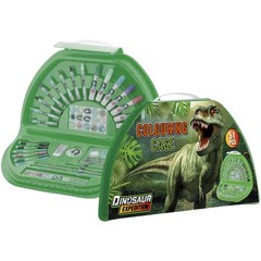Cutie de colorat Dino jumătate rotundă 51 buc