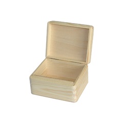 Cutie din lemn cu capac 16.2x13.2x9.5 cm