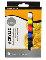 Daler- Rowney - set acrilic 6 x 12ml