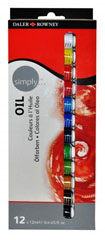 Daler- Rowney - SIMPLY Set de culori ulei 12 x 12ml