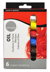 Daler- Rowney - SIMPLY Set de culori ulei 6 x 12ml