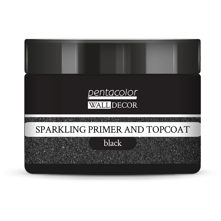 Decor de perete cu grund și strat de acoperire sclipitor | diverse volume