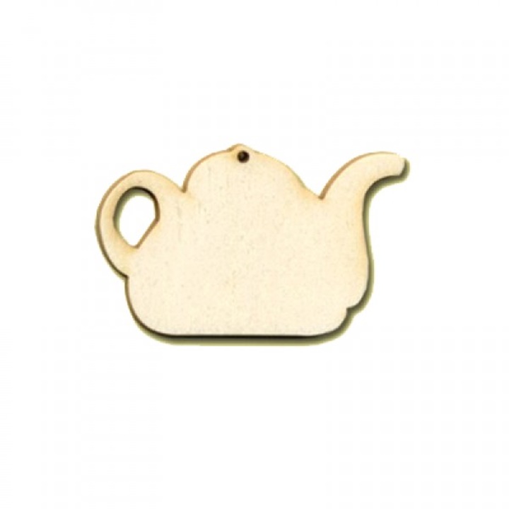 Decor din lemn ceainic - 7 cm