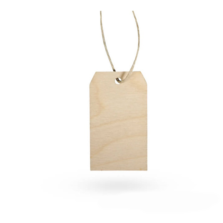 Etichete din lemn 4.5 x 8 x 0.3 cm - 6 buc