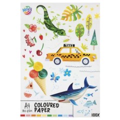 Farebný papier A4 - sada 70 listov