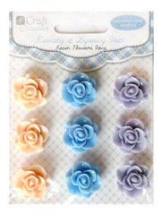 Flori autoadezive 20 mm - set 9 piese