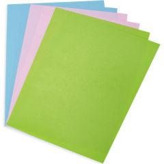 Folie pentru laminare din plastic albastru-roz-verde - 6 buc