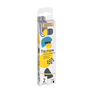 Markere acrilice Kreul TRITON cu pigmenți naturali/ set mediu 2 buc.