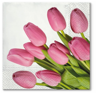 Șervețele pentru decoupage Lovely Tulips - 1 piesă