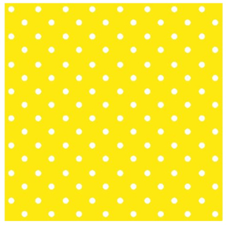Șervețele pentru decoupage Yellow Dots - 1 piesă