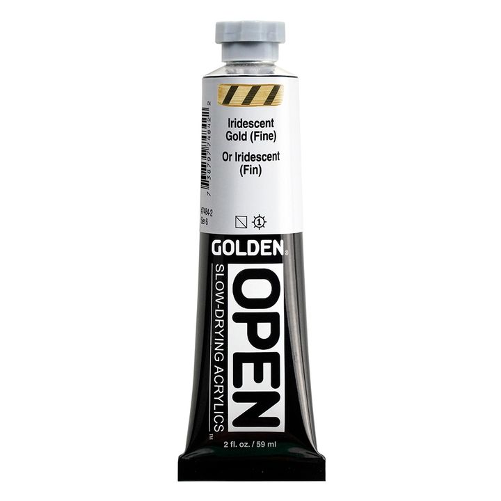 GOLDEN OPEN Vopsea acrilică iridescentă cu uscare lentă | Diverse nuanțe