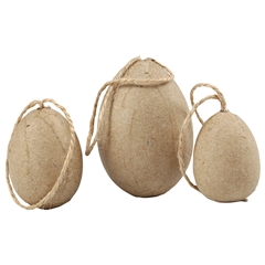 Handmade paper mache ouă - set