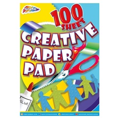 Hârtie colorată Grafix 21x30 cm - 100 de coli într-un bloc